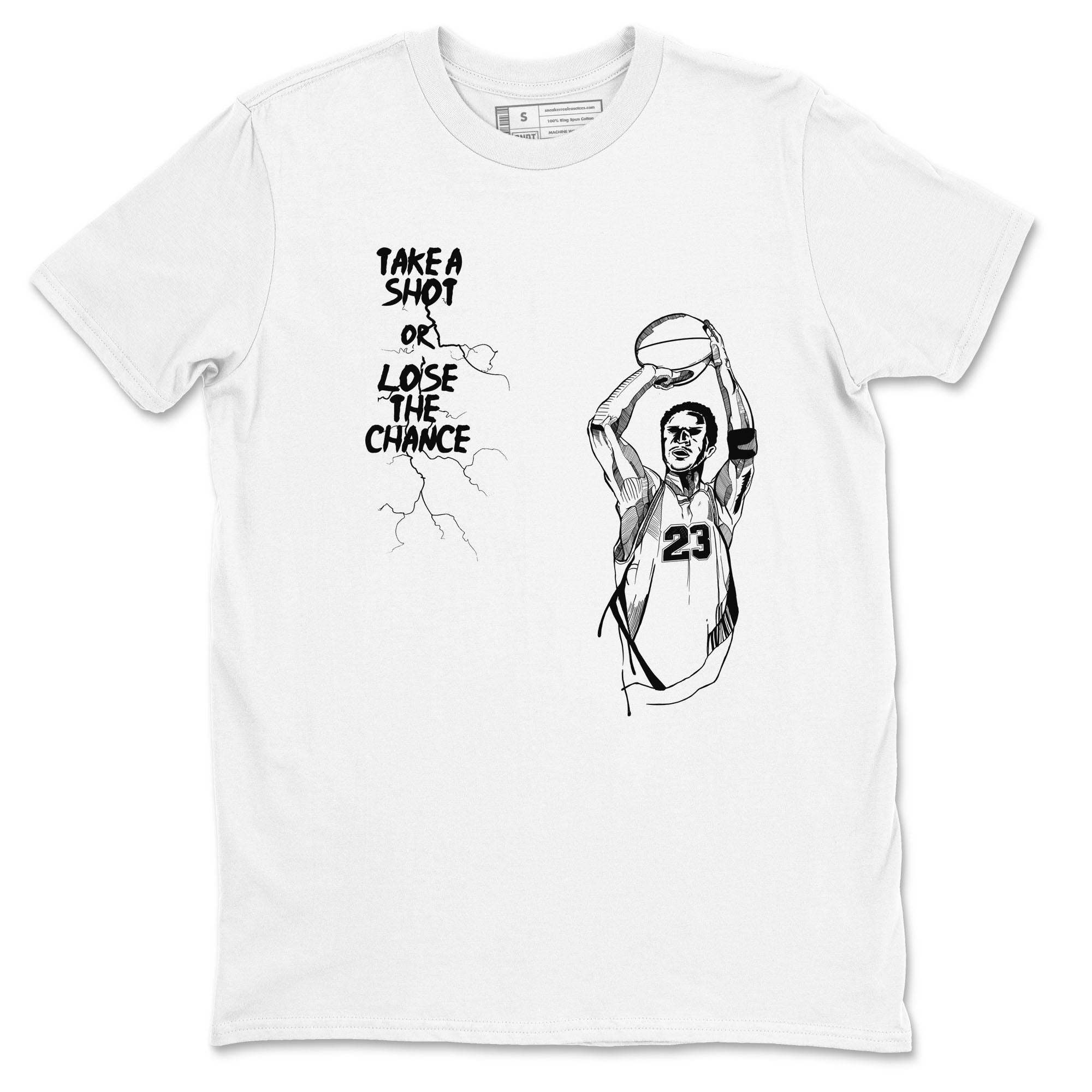 Take A Shot Sneaker Tees - Air Jordan 4 White Thunder