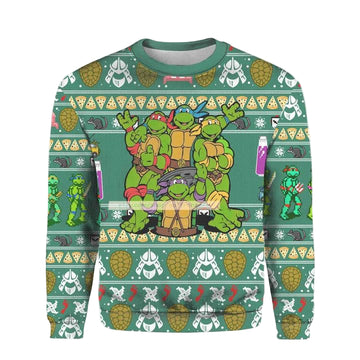 Teenage Mutant Ninja Turtles Heroes Ugly Christmas 3D Sweater ? Usalast