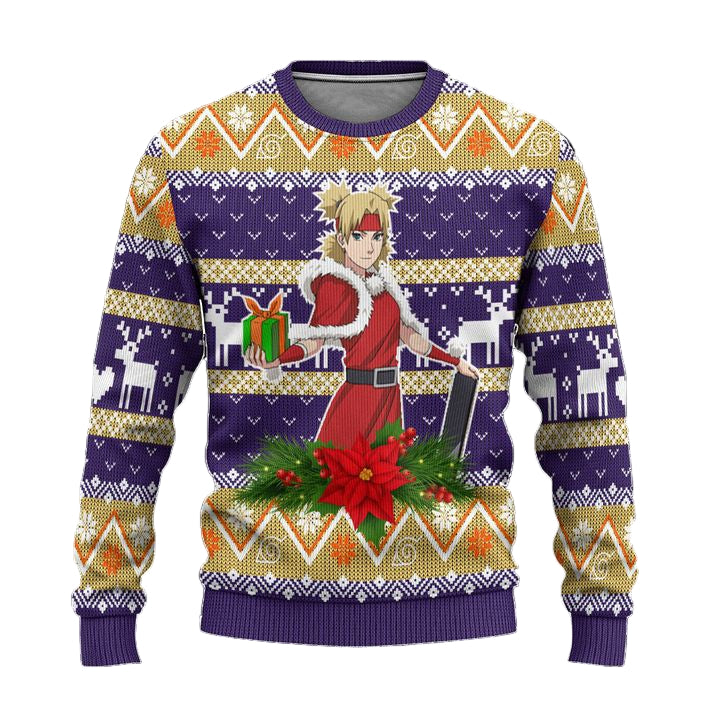 Temari Ugly Christmas Sweater Custom Naruto Anime Xmas Gift ? Usalast