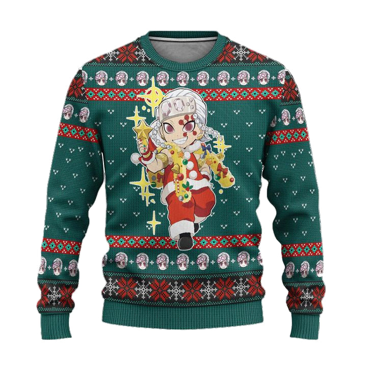 Tengen Uzui Demon Slayer Anime Ugly Christmas Sweater Xmas Gift ? Usalast