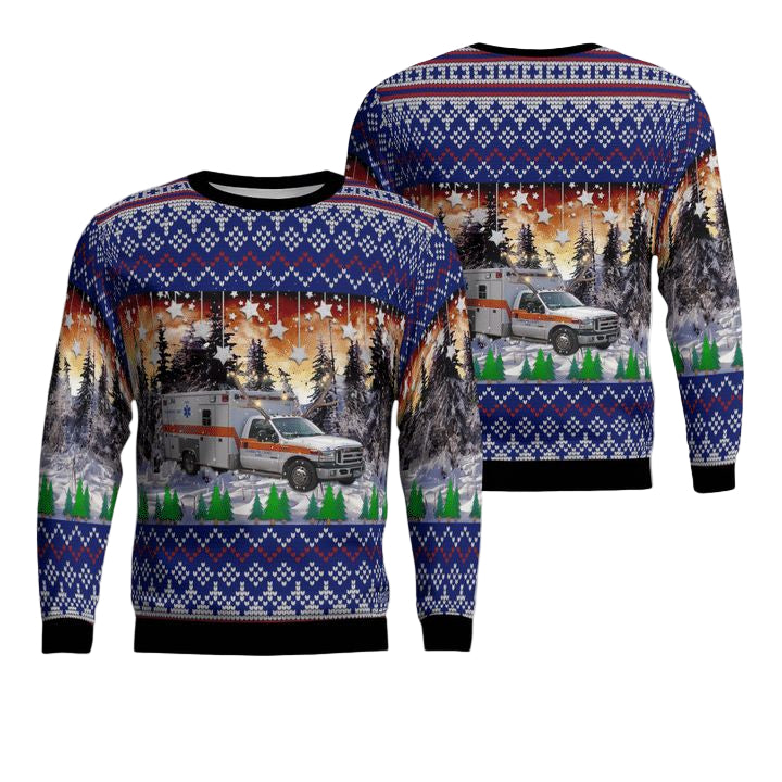 Tennessee Cumberland County EMS Christmas Sweater 3D ? Usalast