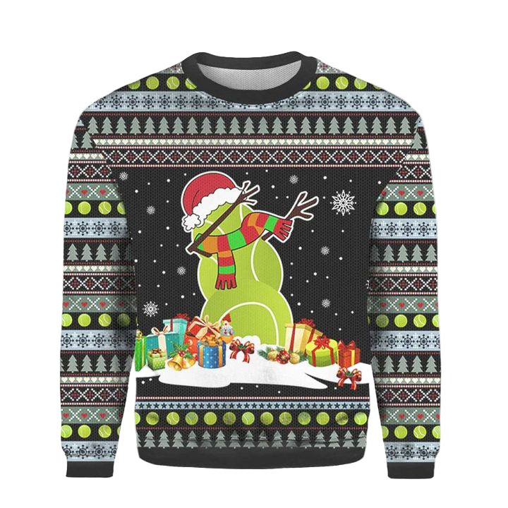 Tennis Snowman Ugly 3D Xmas Sweater ? Usalast