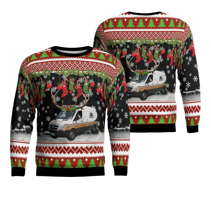 Texas Acadian Ambulance Christmas Sweater 3D ? Usalast