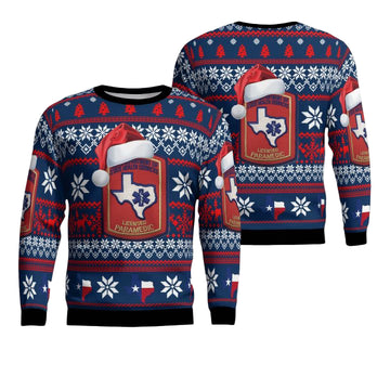 Texas Department Of State Health Services EMT Licensed Paramedic Christmas Sweater 3D ? Usalast