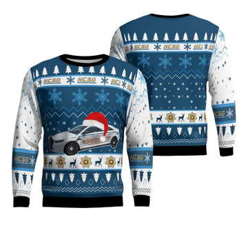 Texas Harris County Sheriff Christmas AOP Sweater ? Usalast