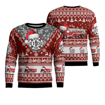 Texas Irving Fire Department Christmas Sweater 3D ? Usalast