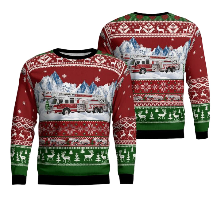 Texas Laredo Fire Department AOP Sweater ? Usalast