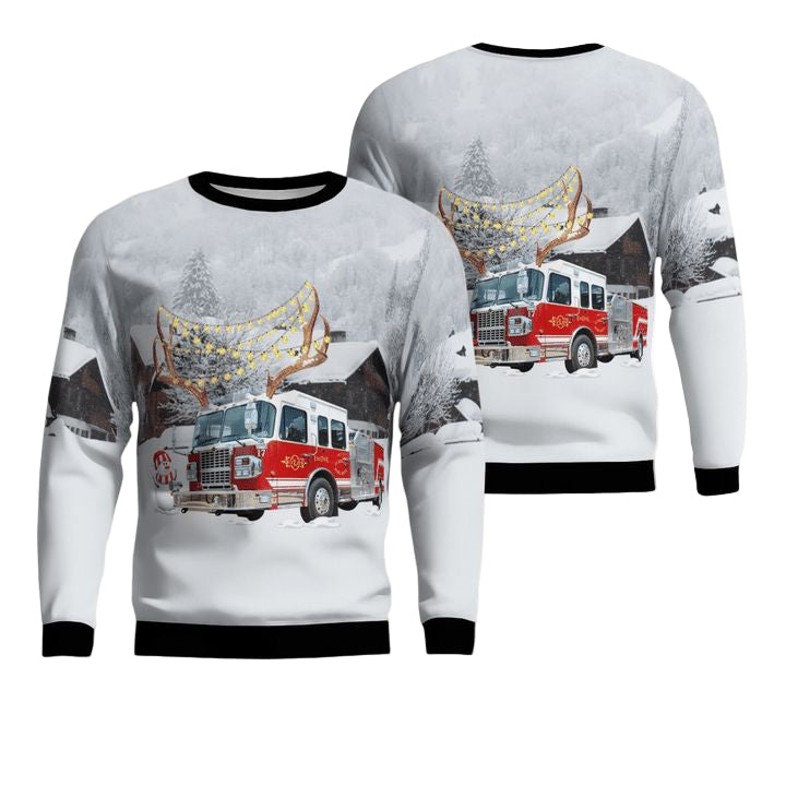 Texas Lubbock Fire Rescue AOP Sweater ? Usalast