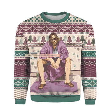 The Big Lebowski Jeff Bride John Good Signatures 3d Ugly Christmas Sweater ? Usalast