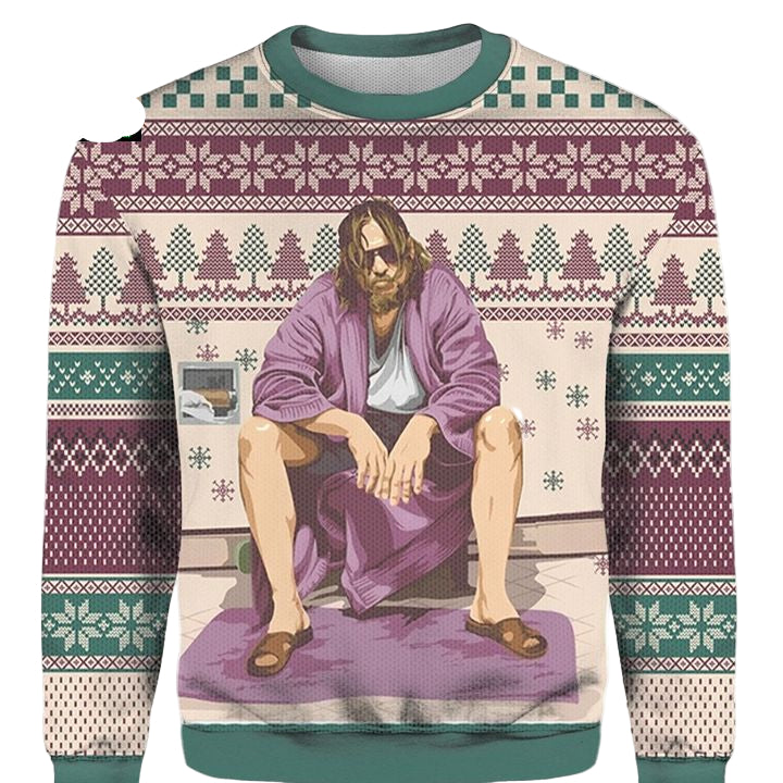 The Big Lebowski Ugly Christmas 3D Sweater ? Usalast