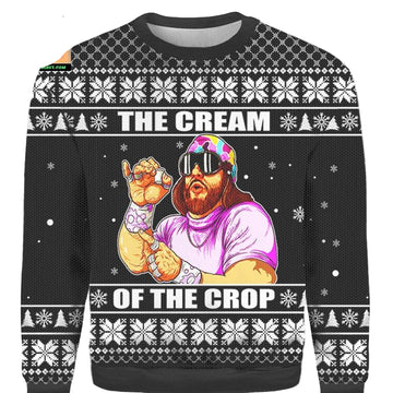 The Cream Of the Crop Macho Man ugly 3D Christmas Sweater ? Usalast