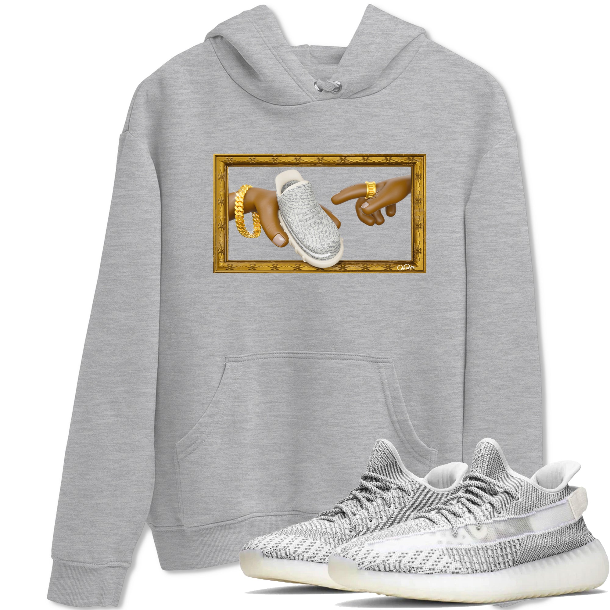 The Creation Of Adam Sneaker Tee - Yeezy 350 Static