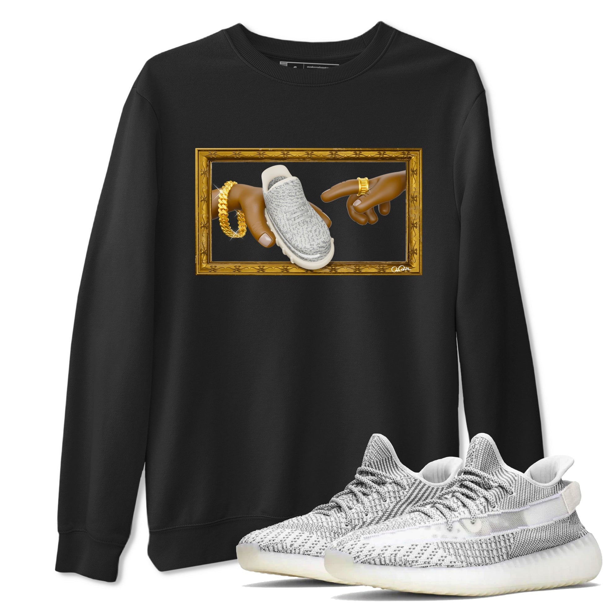 The Creation Of Adam Sneaker Tee - Yeezy 350 Static