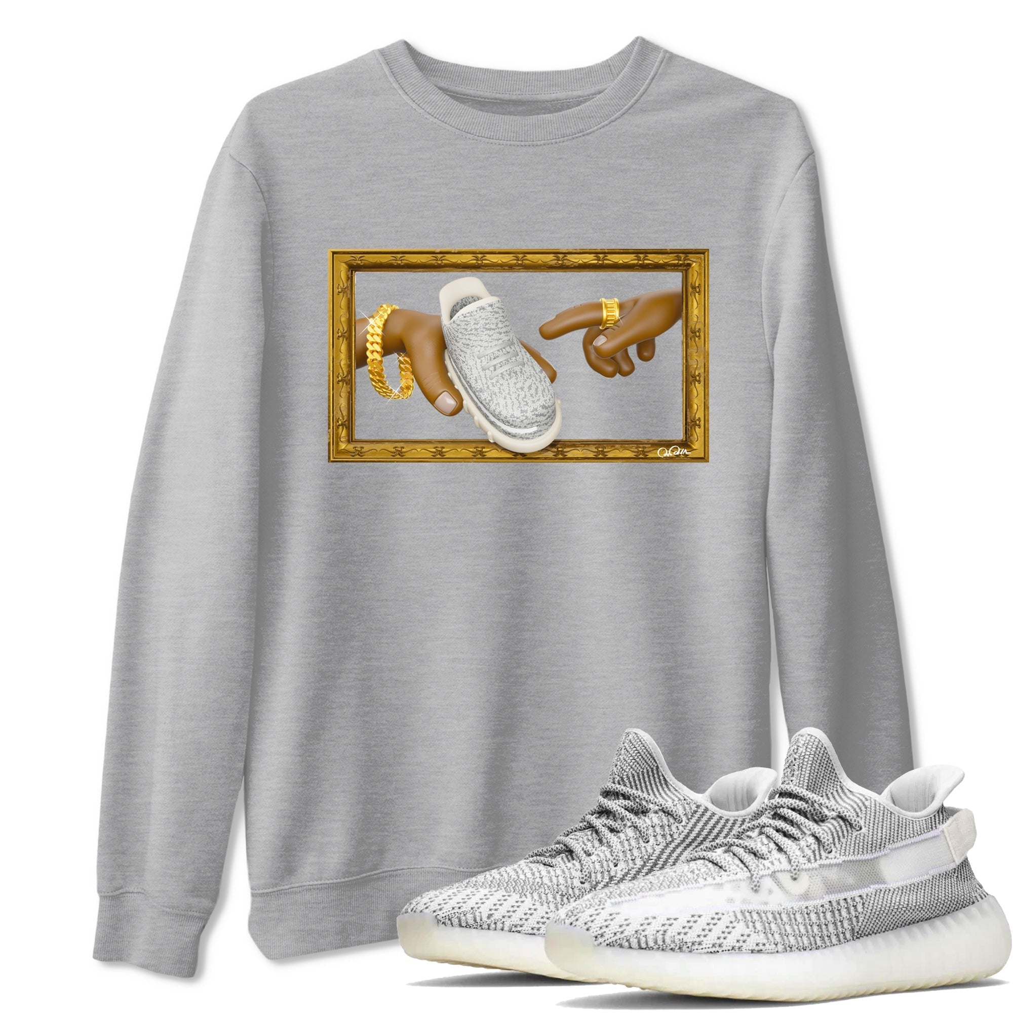 The Creation Of Adam Sneaker Tee - Yeezy 350 Static