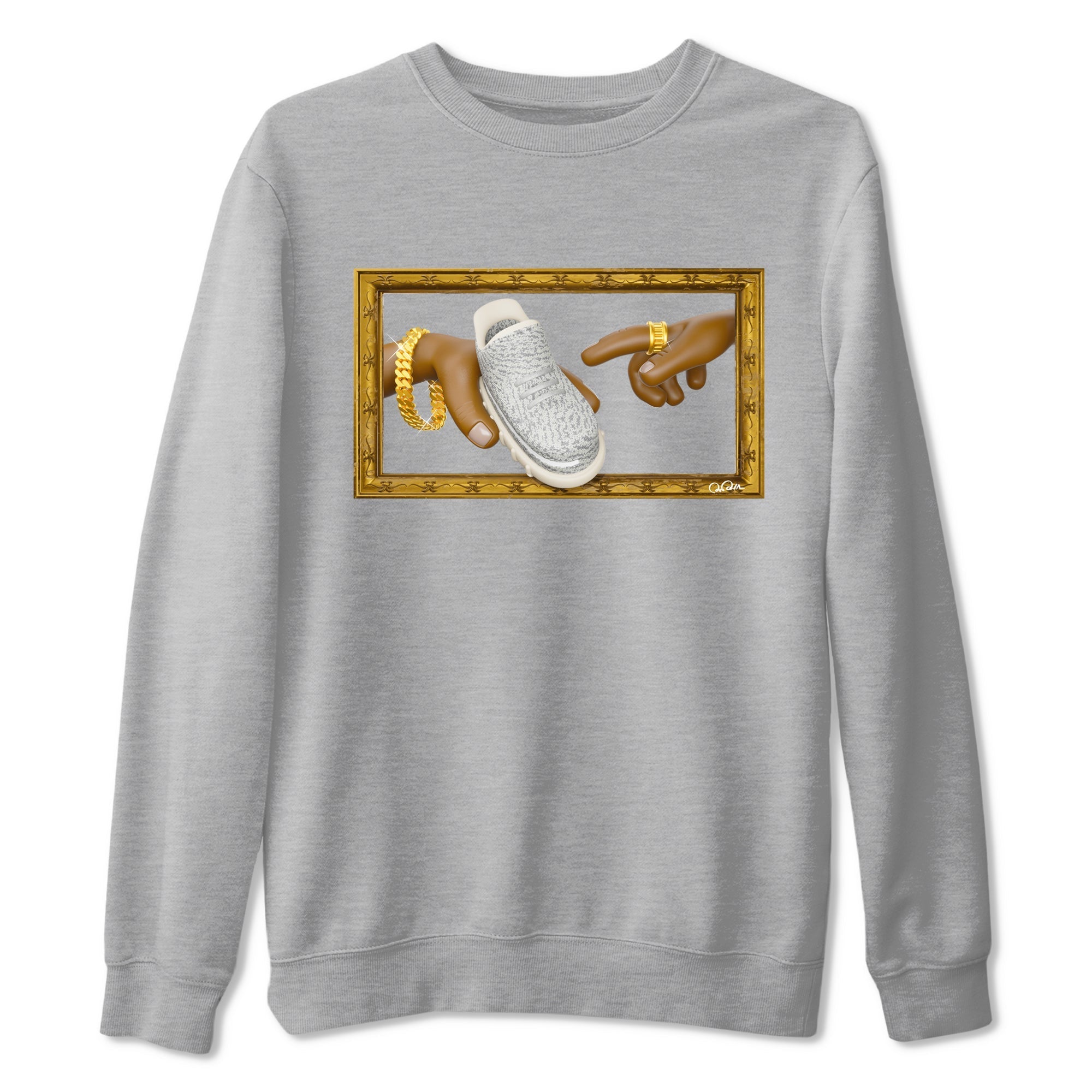 The Creation Of Adam Sneaker Tee - Yeezy 350 Static