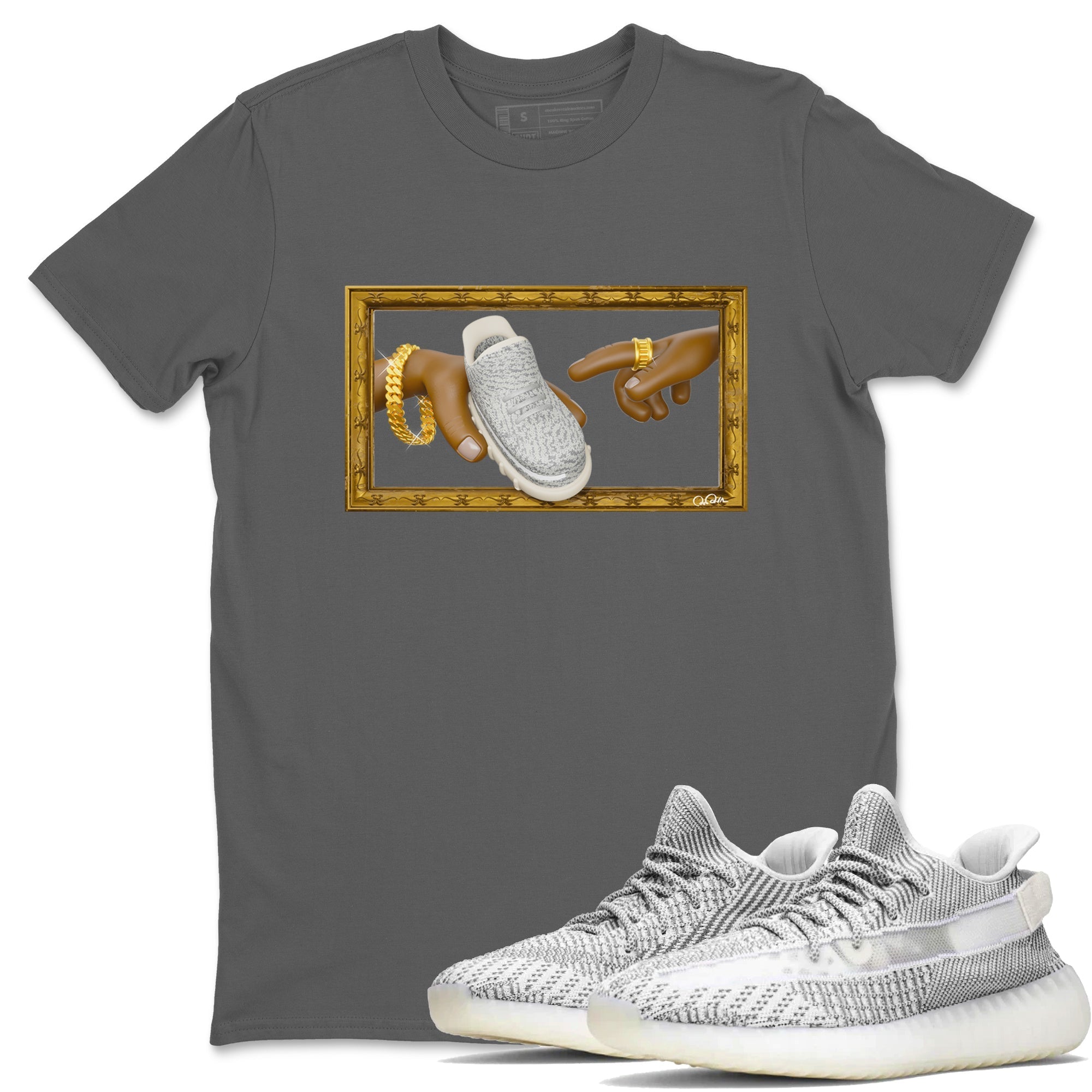 The Creation Of Adam Sneaker Tee - Yeezy 350 Static
