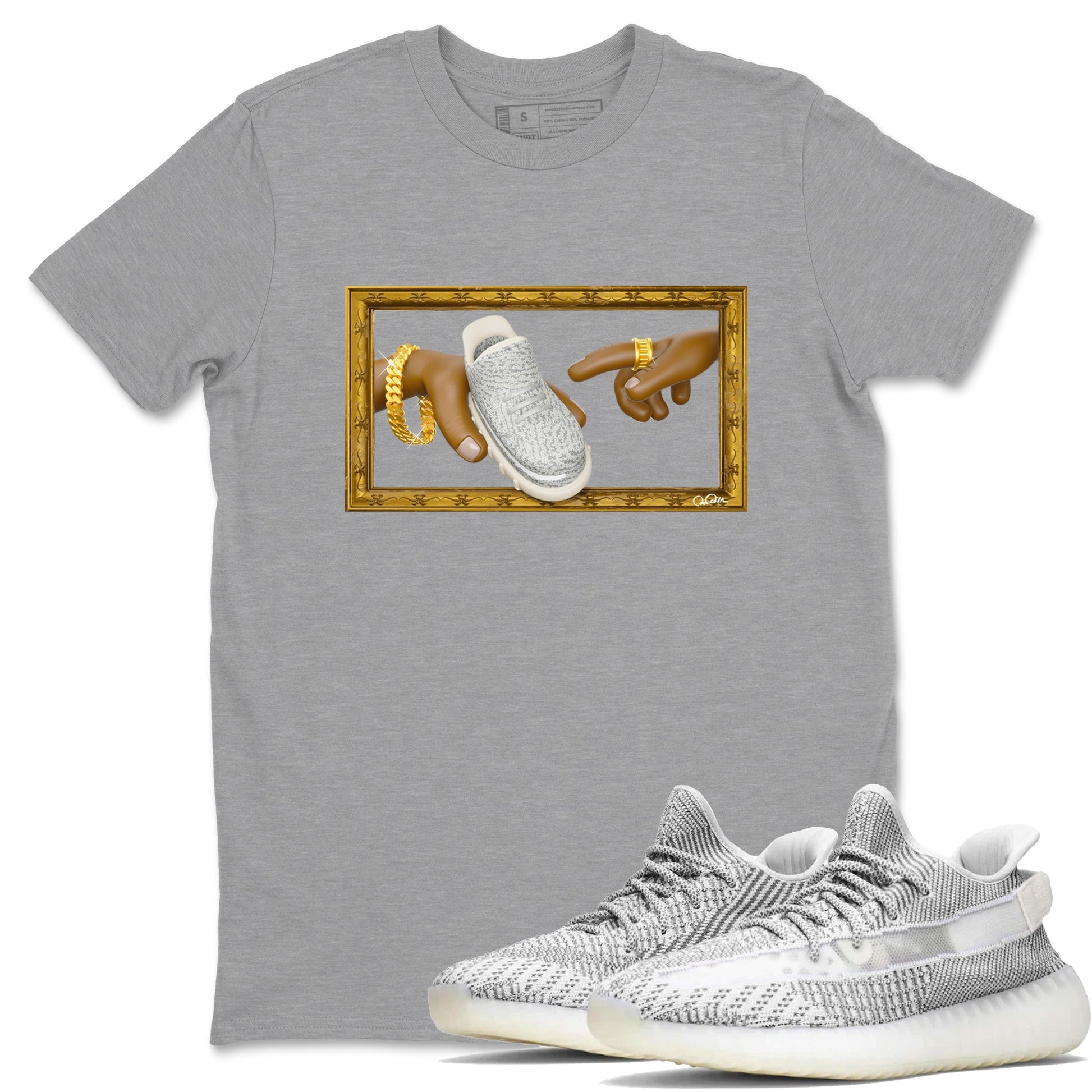 The Creation Of Adam Sneaker Tee - Yeezy 350 Static