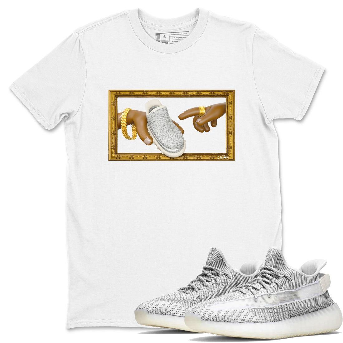 The Creation Of Adam Sneaker Tee - Yeezy 350 Static