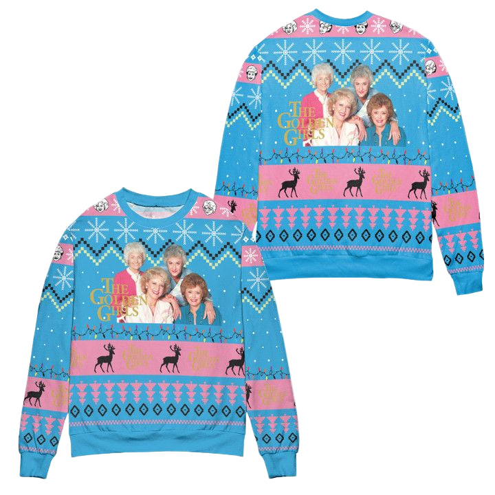 The Golden Girls Character Ugly Christmas Sweater ? Blue ? Usalast
