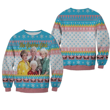 The Golden Girls Fan Christmas Knitting Pattern Sweater 3D Sweater ? Usalast