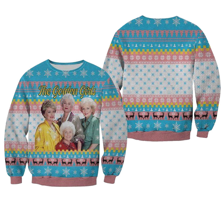 The Golden Girls Fan Christmas Knitting Pattern Sweater 3D Sweater ? Usalast
