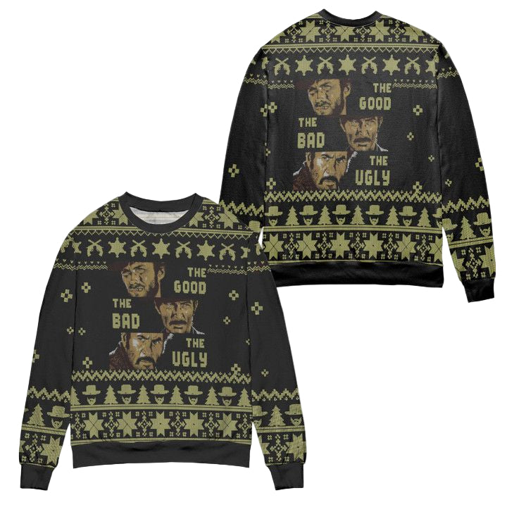 The Good The Bad And The Ugly Ugly Christmas Sweater ? Black ? Usalast
