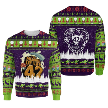 The Hitchhiker8217S Guide To The Galaxy Ugly Sweater Style 3D All Over Printed Shirt Sweater Hoodie Bomber Jacket The Hitchhiker8217S Guide To The Galaxy ? Usalast