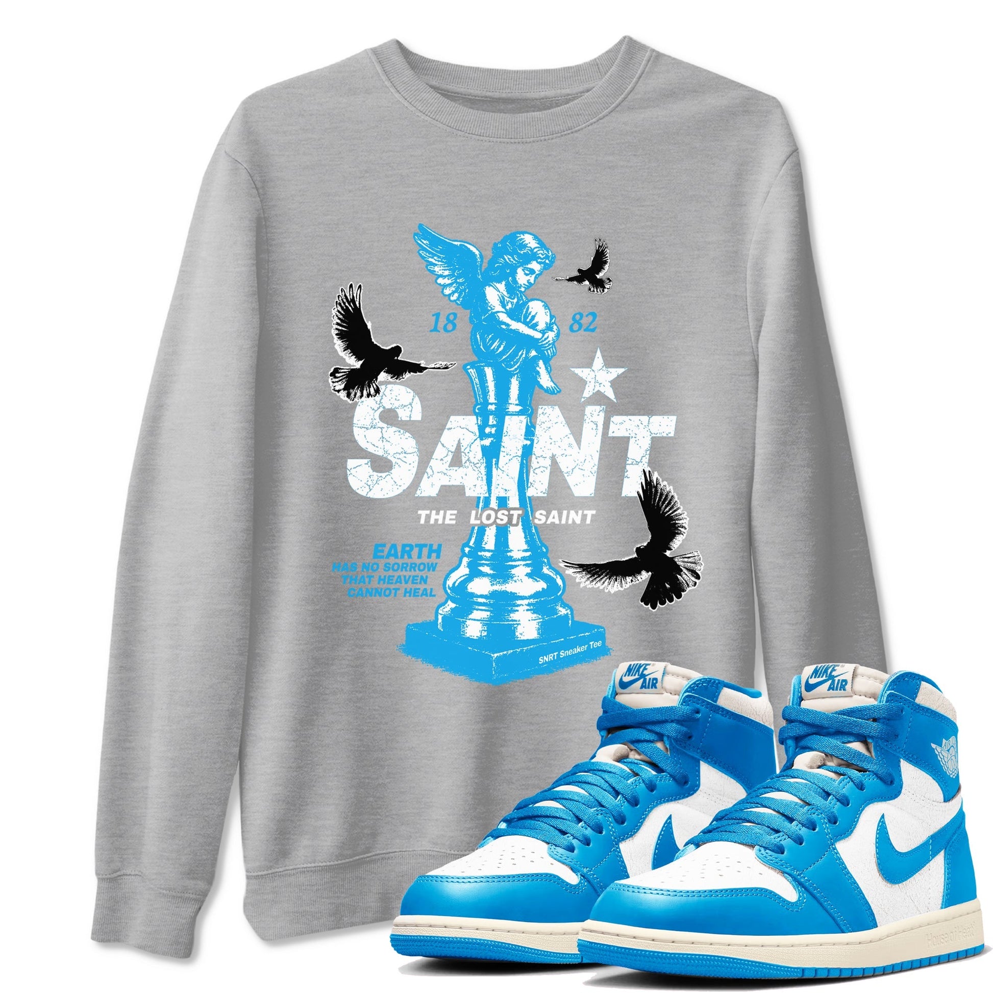 The Lost Saint Sneaker Tees - Air Jordan 1 UNC Reimagined