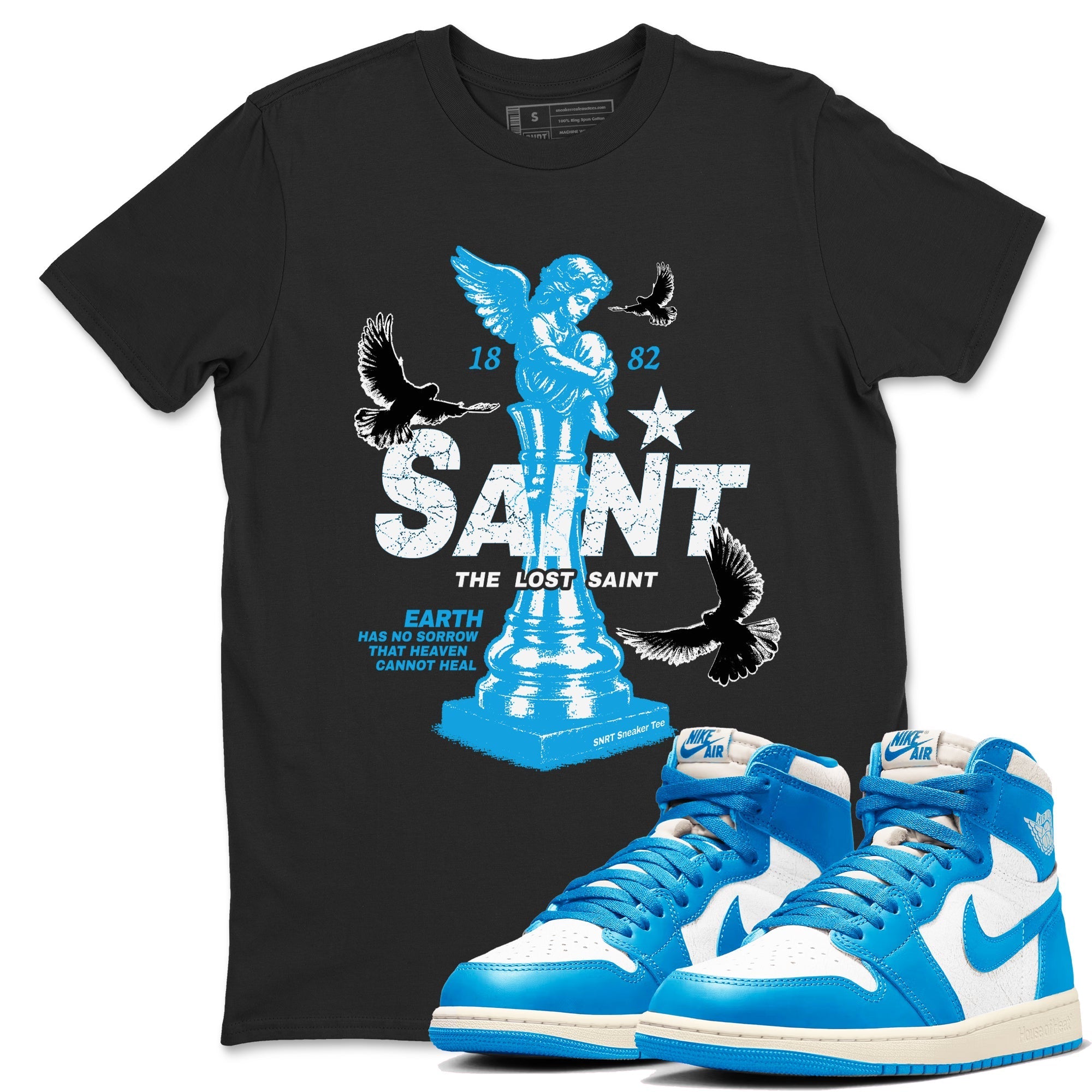 The Lost Saint Sneaker Tees - Air Jordan 1 UNC Reimagined