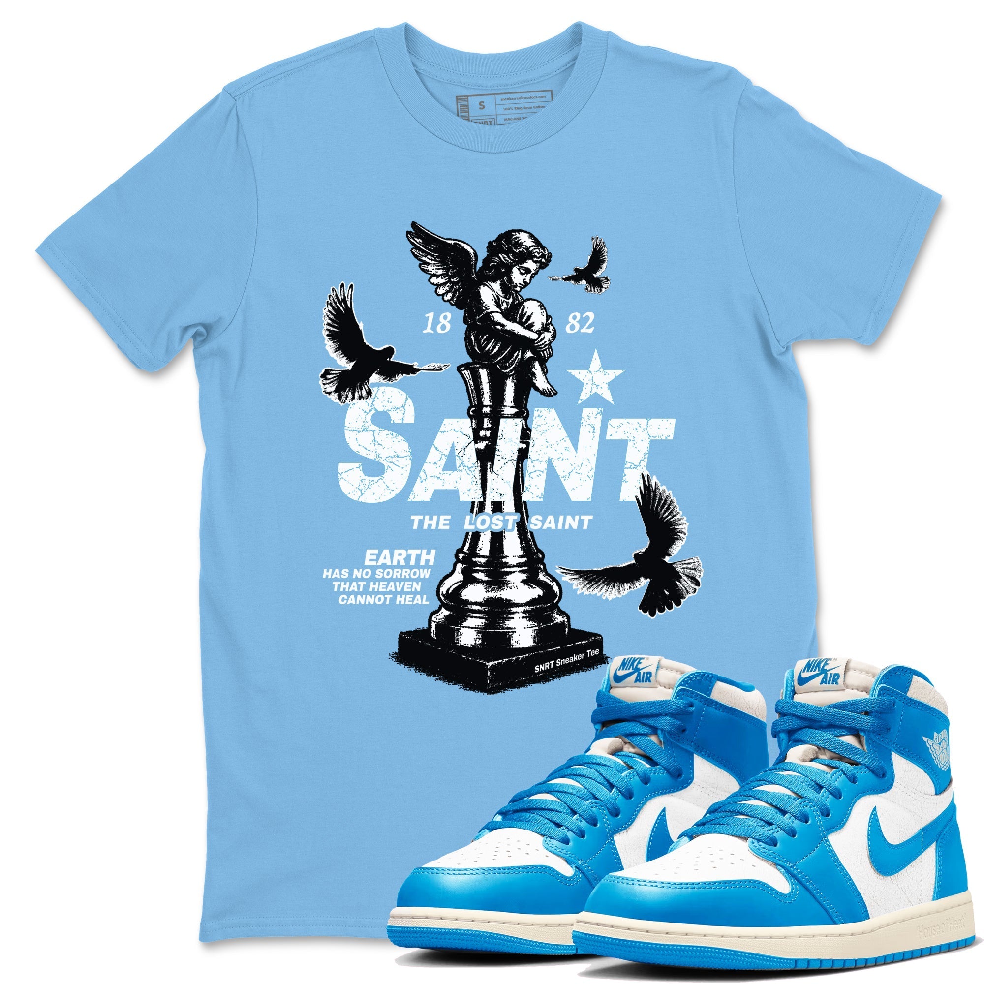 The Lost Saint Sneaker Tees - Air Jordan 1 UNC Reimagined