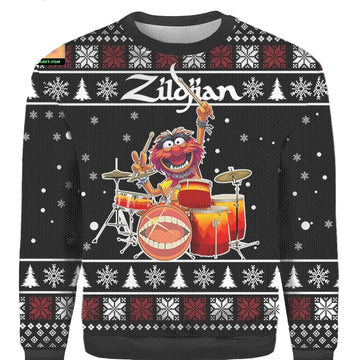 The Muppets Animal Drums Ugly 3D Christmas Sweater ? Usalast