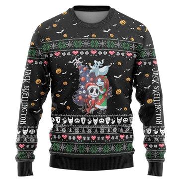 The Nightmare Before Christmas Jack Skellington Sally Christmas Sweater ? Usalast