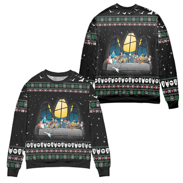 The Nightmare Before Christmas The Last Supper Windshield Sun Shade Ugly Christmas Sweater ? Usalast