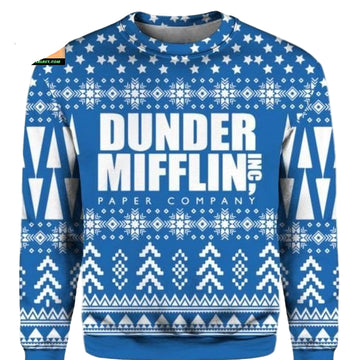 The Office Dunder Mifflin 3D Print Christmas Ugly Sweater Hoodie ? ? Usalast