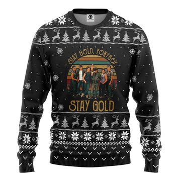 The Outsiders Stay Gold Ponyboy Black Christmas Sweater ? Usalast