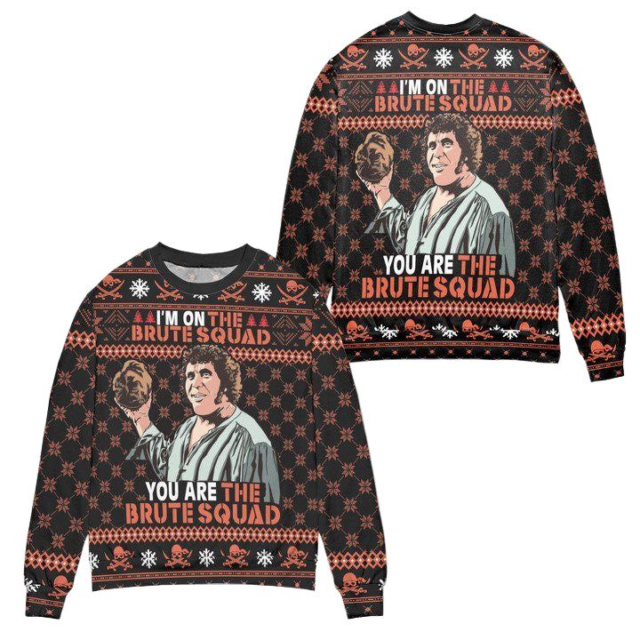 The Princess Bride Im On The Brute Squad Snowflake Pattern Ugly Christmas Sweater ? Black ? Usalast