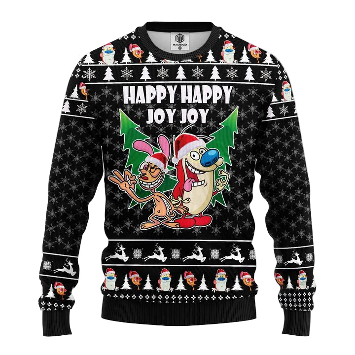 The Ren Stimpy Show Ugly Christmas Sweater Amazing Gift Idea Thanksgiving Gift ? Usalast