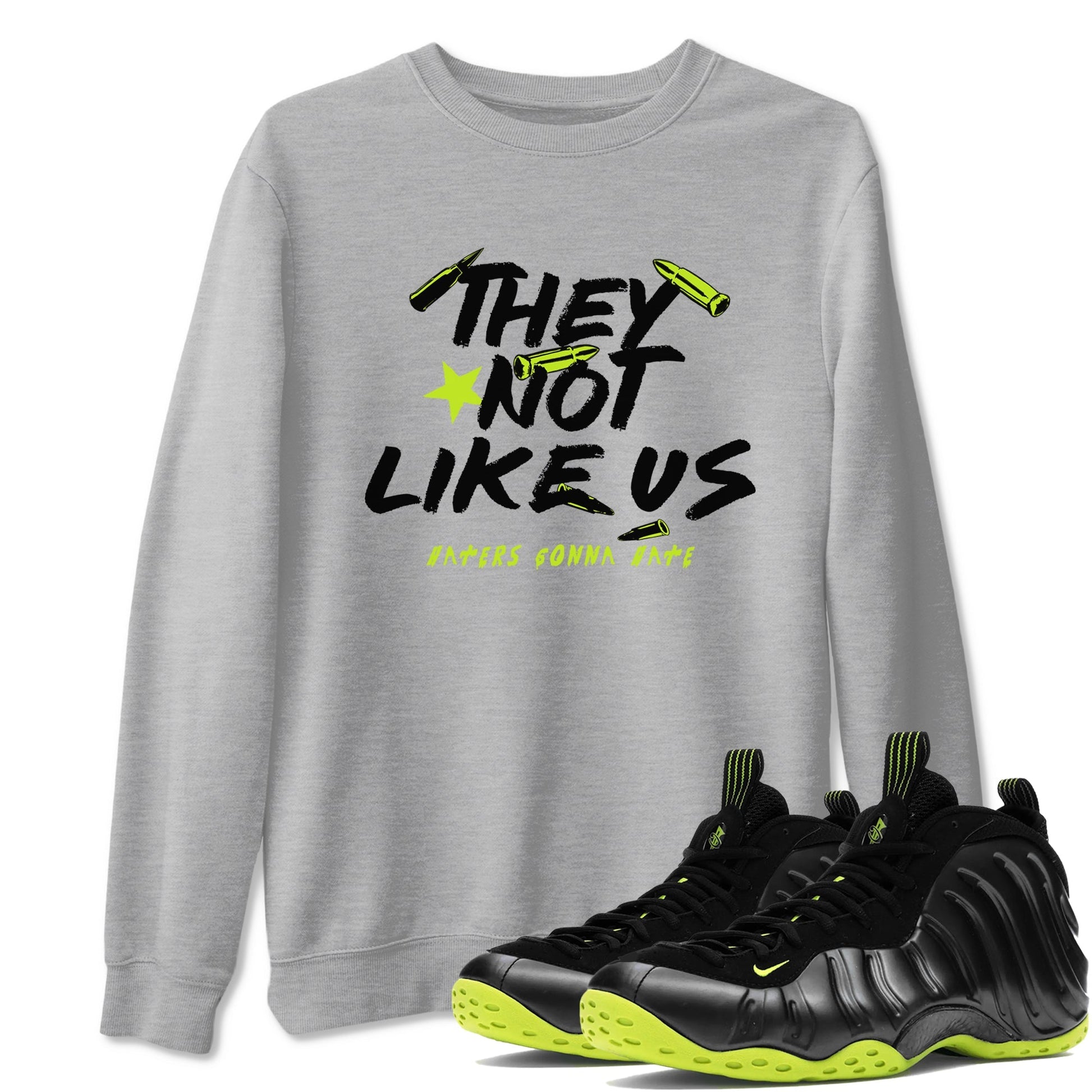 They Not Like Us Sneaker Tees - Air Foamposite One Black Volt