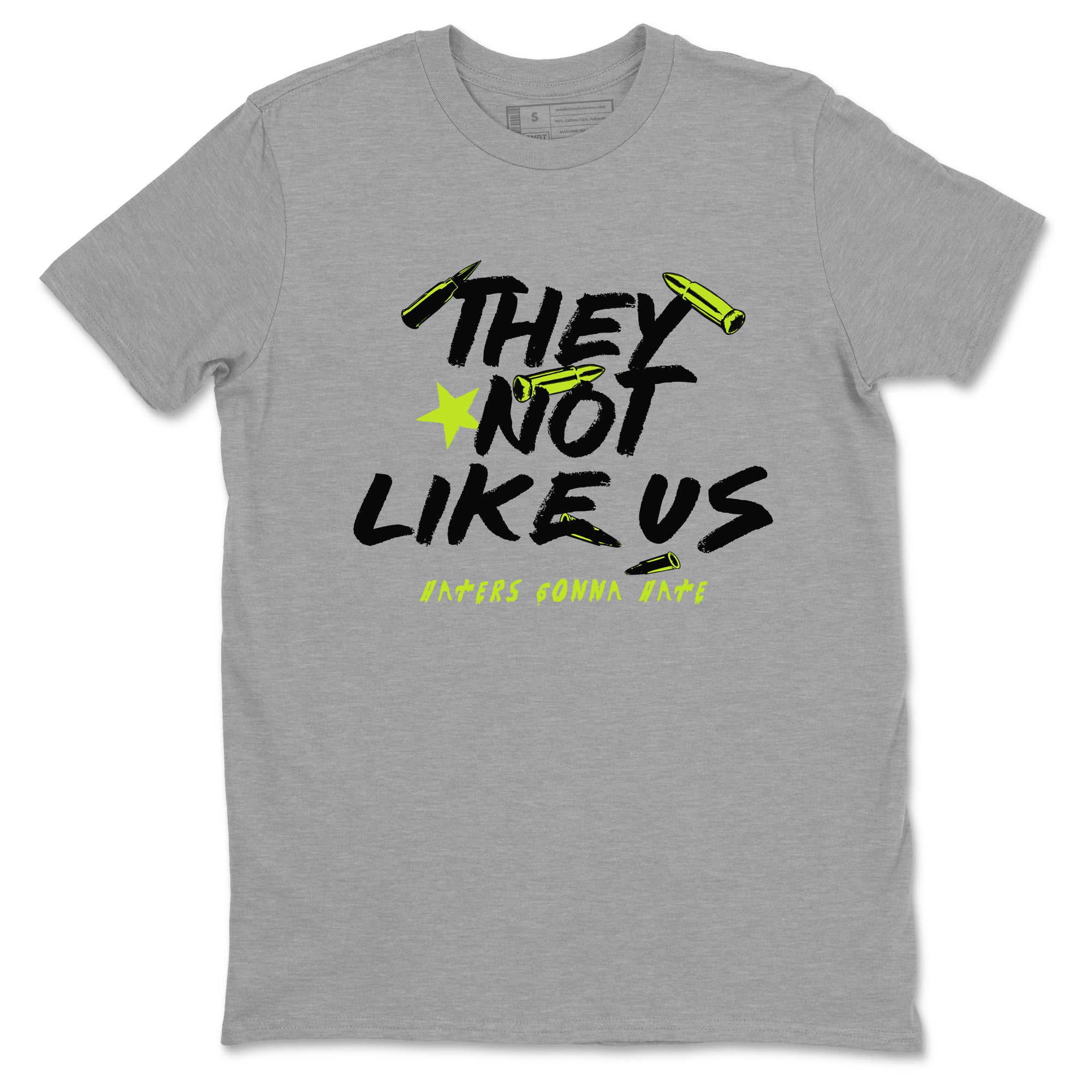 They Not Like Us Sneaker Tees - Air Foamposite One Black Volt