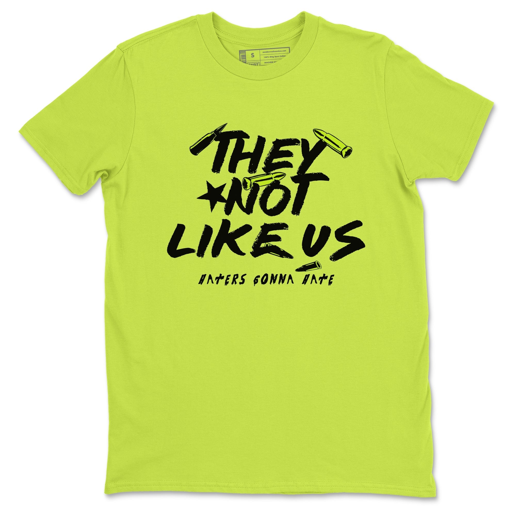 They Not Like Us Sneaker Tees - Air Foamposite One Black Volt