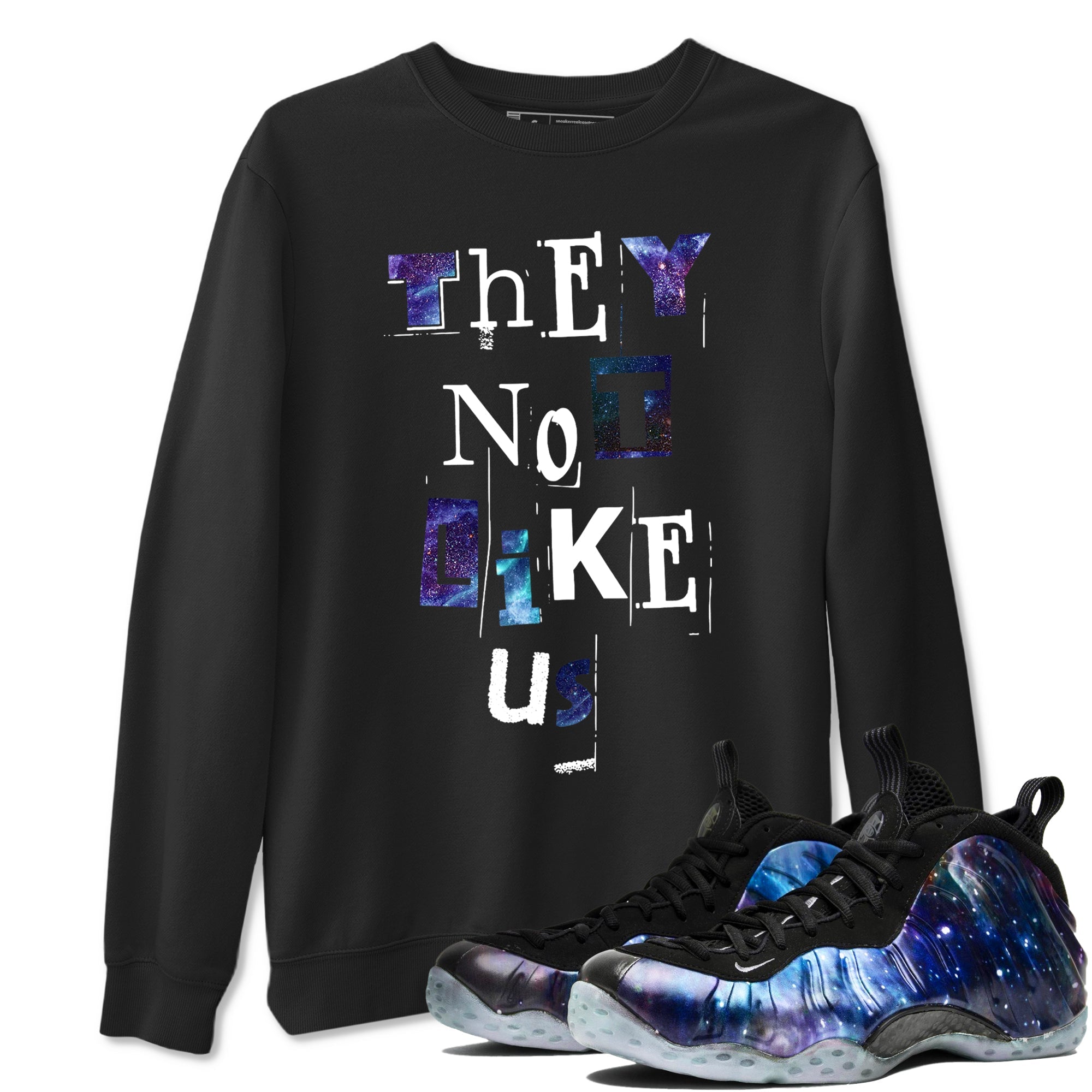 They Not Like Us Sneaker Tees - Air Foamposite One Galaxy