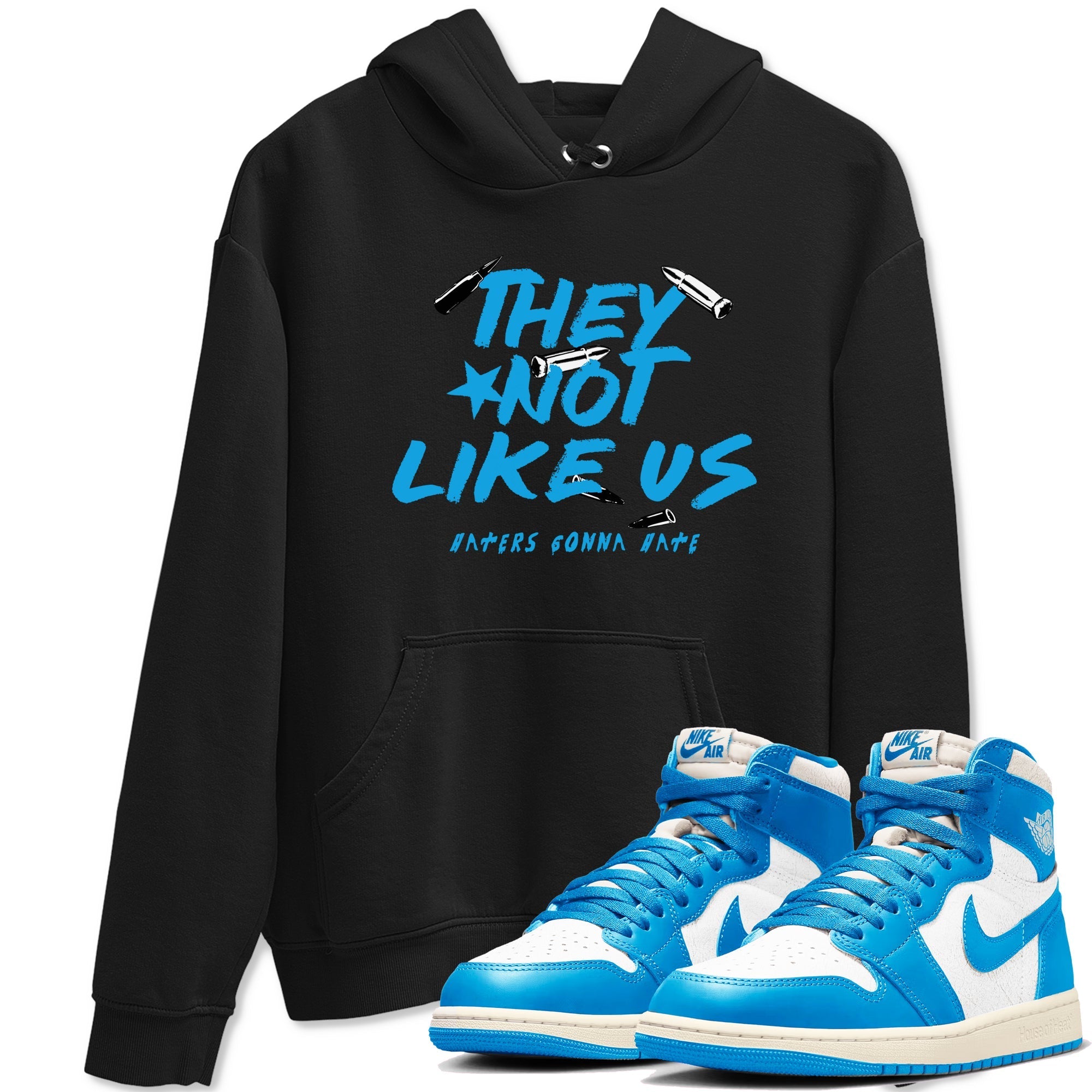 They Not Like Us Sneaker Tees - Air Jordan 1 UNC Reimagined