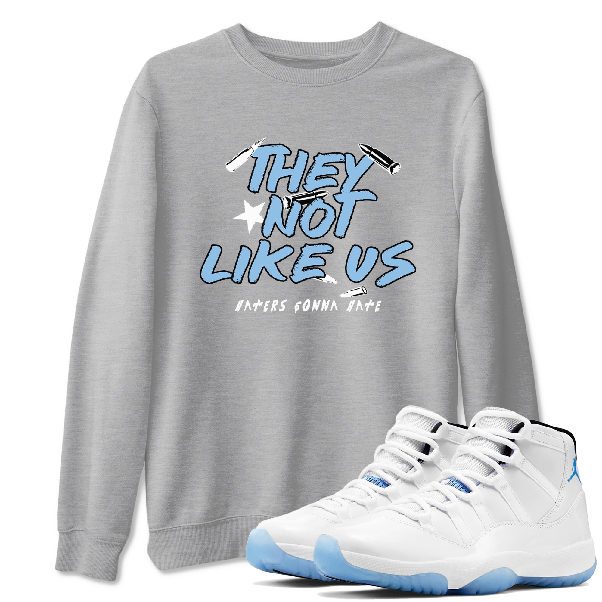 They Not Like Us Sneaker Tees - Air Jordan 11 Legend Blue