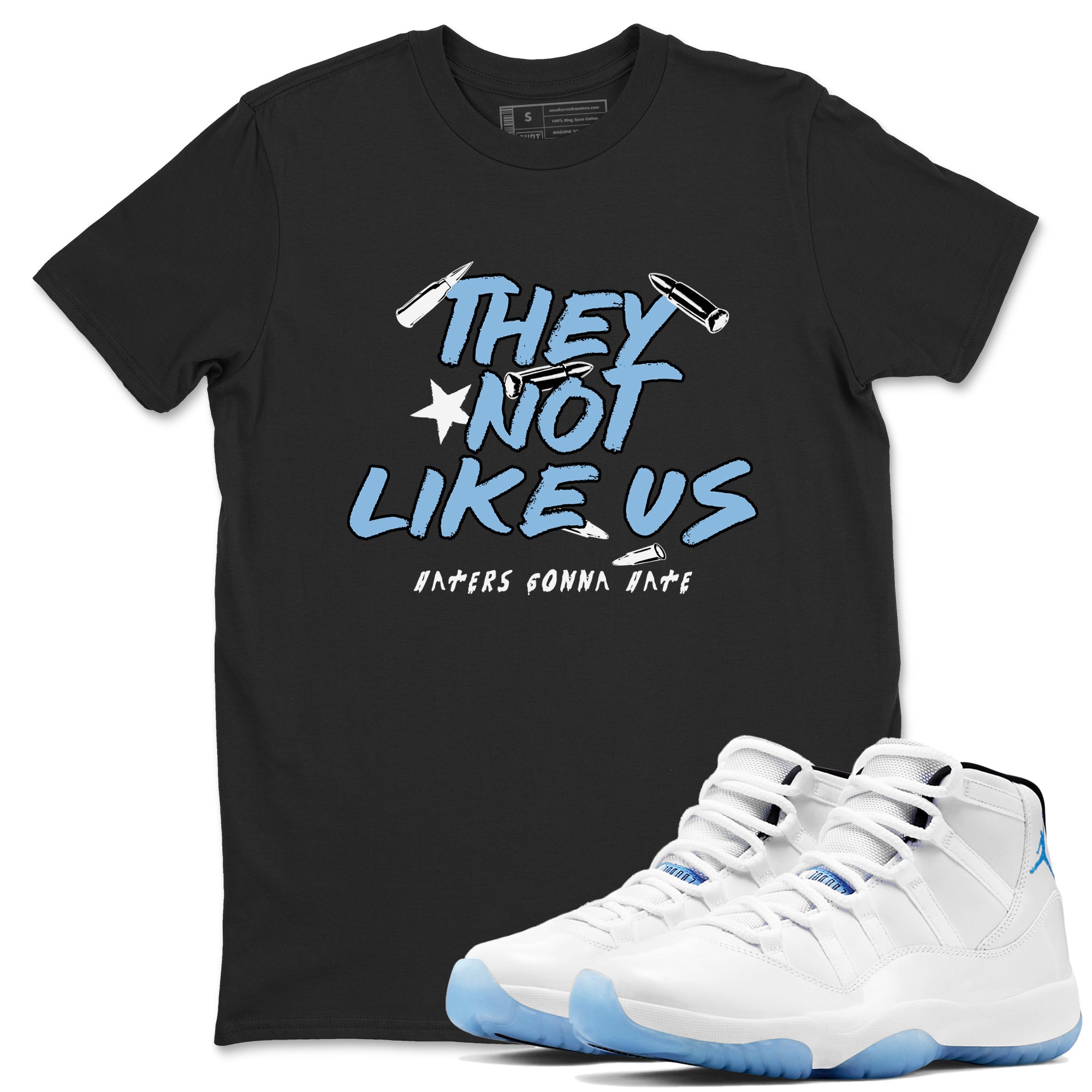 They Not Like Us Sneaker Tees - Air Jordan 11 Legend Blue