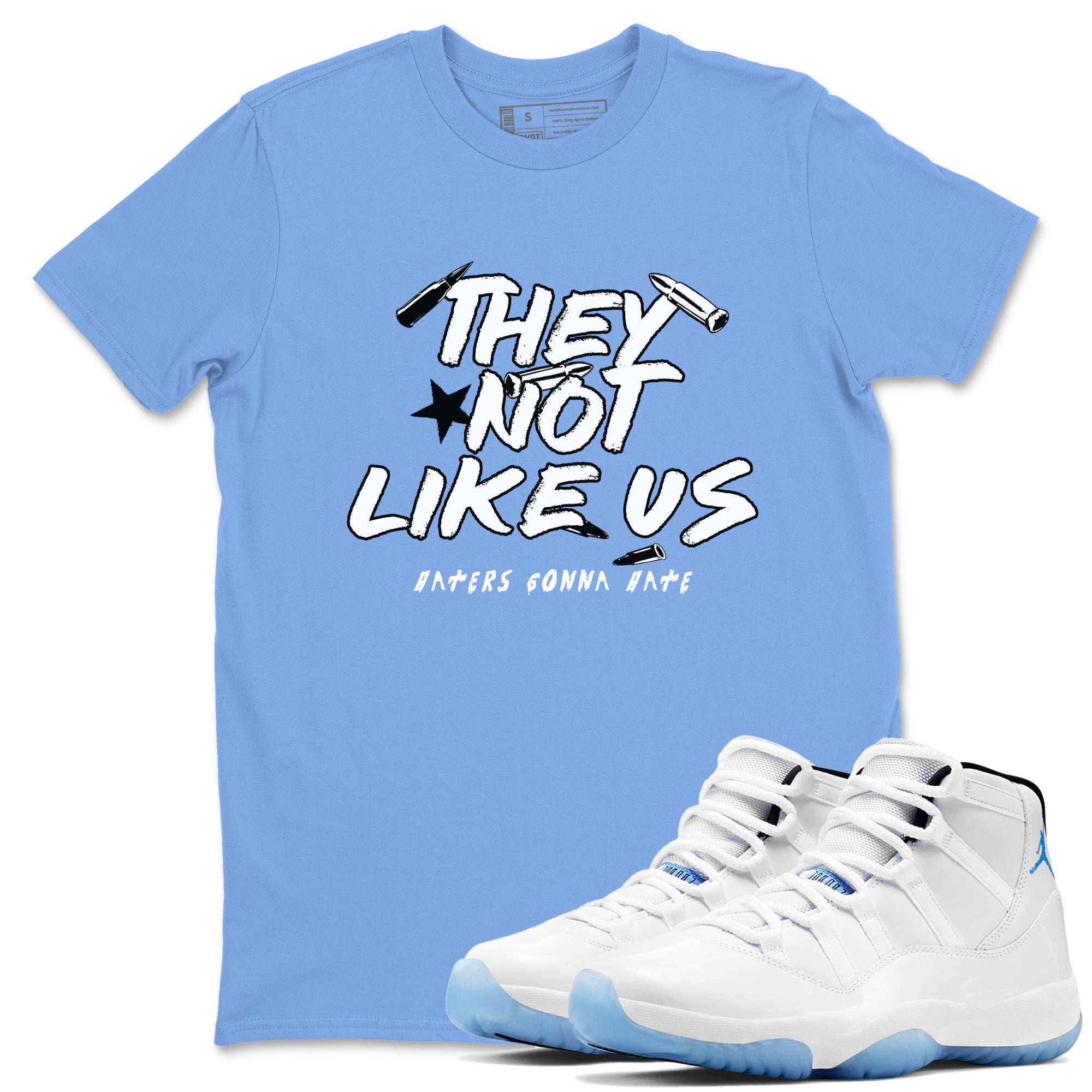 They Not Like Us Sneaker Tees - Air Jordan 11 Legend Blue