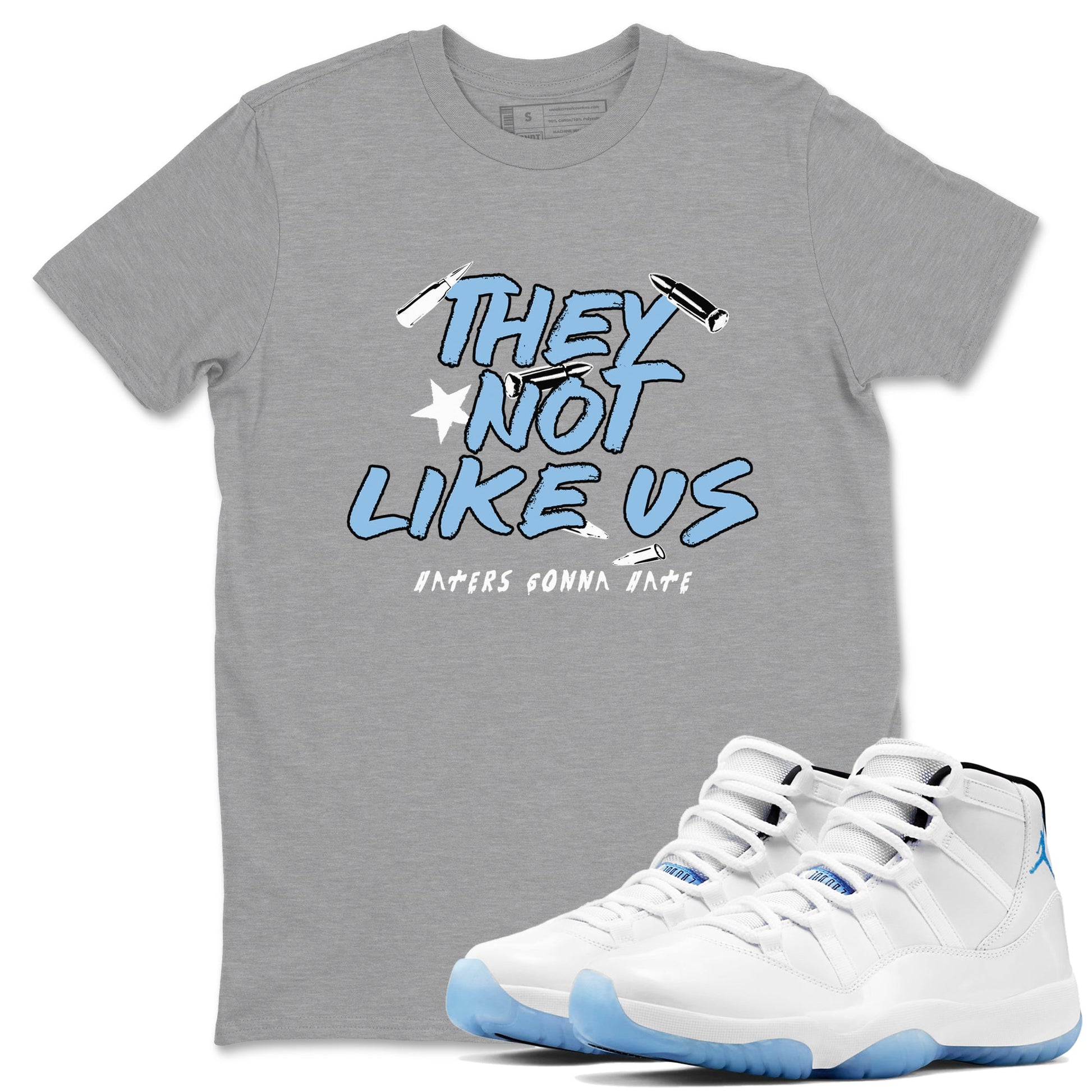 They Not Like Us Sneaker Tees - Air Jordan 11 Legend Blue