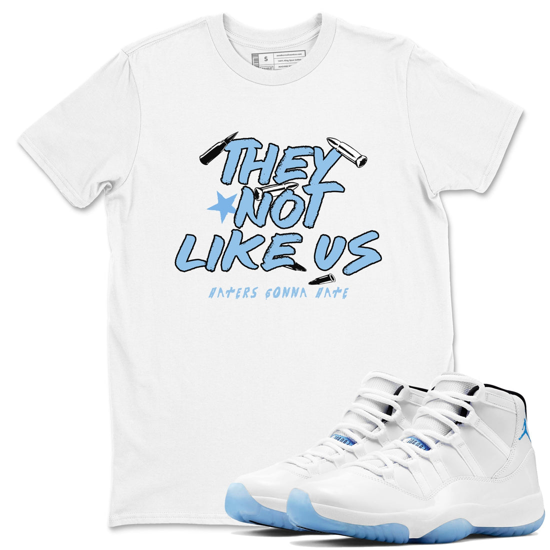 They Not Like Us Sneaker Tees - Air Jordan 11 Legend Blue