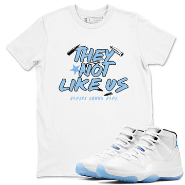 They Not Like Us Sneaker Tees - Air Jordan 11 Legend Blue
