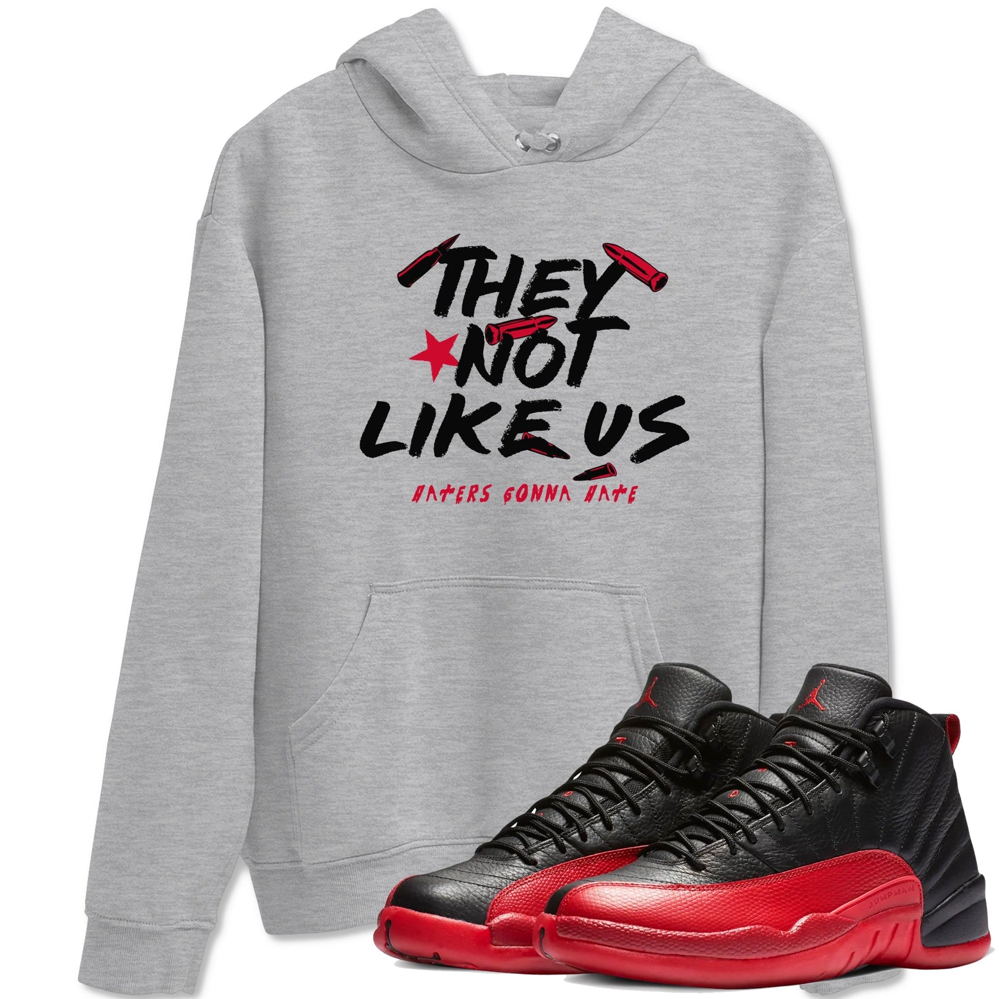 They Not Like Us Sneaker Tees - Air Jordan 12 Flu Game
