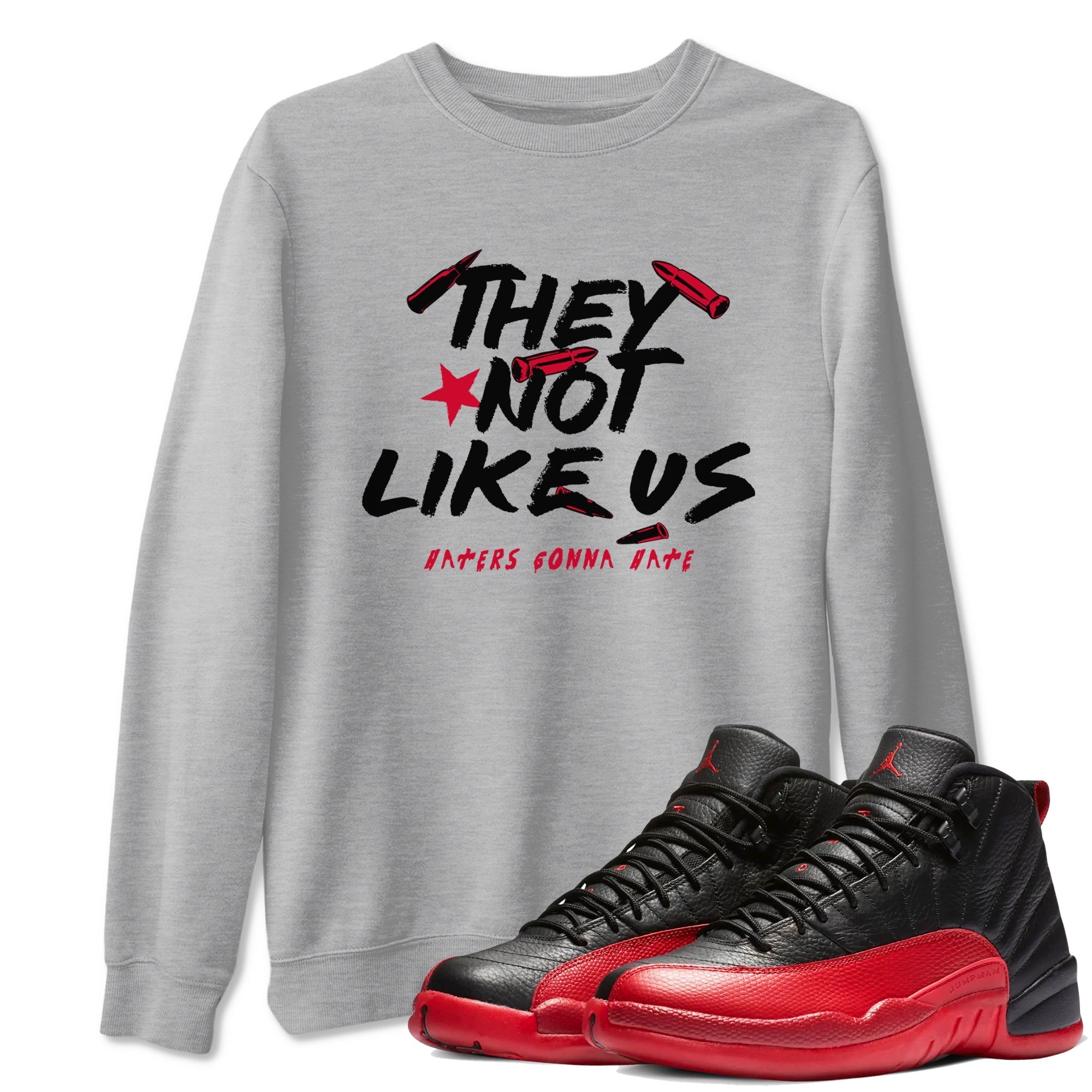 They Not Like Us Sneaker Tees - Air Jordan 12 Flu Game